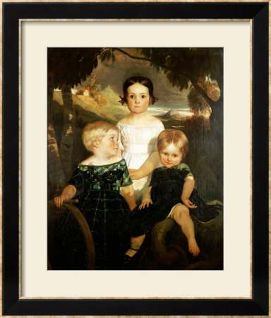 The Bromley Children, 1843 by Ford Maddox Brown Pricing Limited Edition Print image