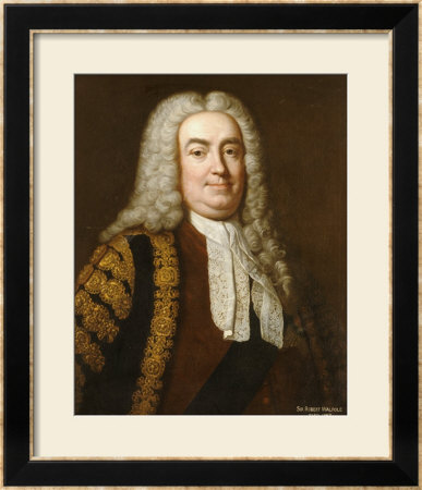 Portrait Of Sir Robert Walpole, 1St Earl Of Orford (1676-1745) by Jean Baptiste Van Loo Pricing Limited Edition Print image