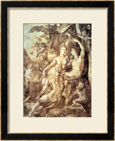 Bacchus, Venus And Ceres, Circa 1606 by Hendrik Goltzius Pricing Limited Edition Print image