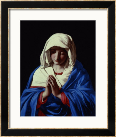 The Virgin In Prayer, 1640-50 by Giovanni Battista Salvi Da Sassoferrato Pricing Limited Edition Print image