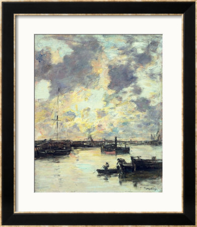 The Port, Circa 1895 by Eugène Boudin Pricing Limited Edition Print image