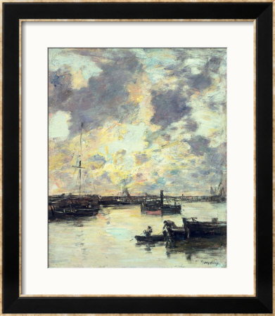 The Port, Circa 1895 by Eugene Boudin Pricing Limited Edition Print image