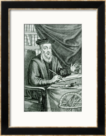 Michel De Nostredame Writing His Prophecies by Jean Boulanger Pricing Limited Edition Print image