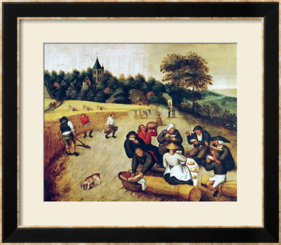 The Harvester's Meal by Pieter Brueghel The Younger Pricing Limited Edition Print image