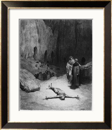 Crucified Man, Illustration From The Divine Comedy By Dante Alighieri ...