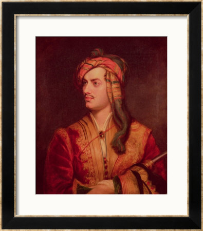 Portrait Of George Gordon 6Th Baron Byron Of Rochdale In Albanian Dress, 1813 by Thomas Phillips Pricing Limited Edition Print image