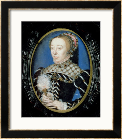 Miniature Of Catherine De Medici by Francois Clouet Pricing Limited Edition Print image