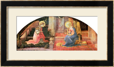 The Annunciation, Circa 1450-3 by Fra Filippo Lippi Pricing Limited Edition Print image
