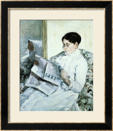 Reading Le Figaro by Mary Cassatt Pricing Limited Edition Print image