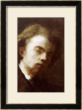 Self-Portrait, 1858 by Henri Fantin-Latour Pricing Limited Edition Print image