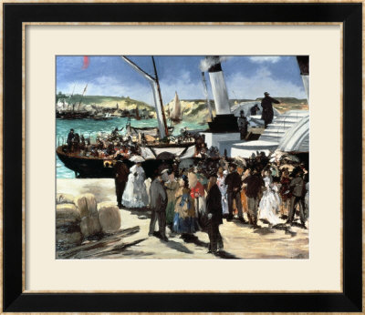 The Departure Of The Folkestone Ferry From Boulogne, 1869 by Édouard Manet Pricing Limited Edition Print image