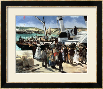 The Departure Of The Folkestone Ferry From Boulogne, 1869 by Edouard Manet Pricing Limited Edition Print image