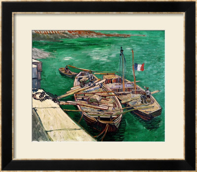 Landing Stage With Boats, 1888 by Vincent Van Gogh Pricing Limited Edition Print image