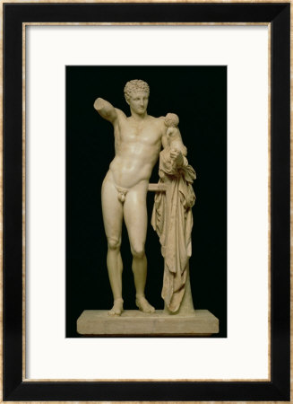 Statue Of Hermes And The Infant Dionysus, Circa 330 Bc (Parian Marble) by Praxiteles Pricing Limited Edition Print image