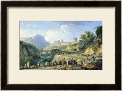 The Construction Of A Road, 1774 by Claude Joseph Vernet Pricing Limited Edition Print image