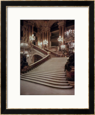 The Grand Staircase Of The Opera-Garnier, 1860-75 by Charles Garnier Pricing Limited Edition Print image