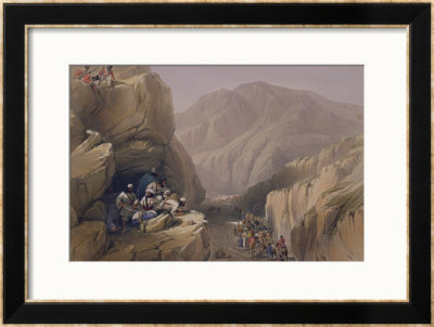 The Wild Pass Of Siri-Kajoor, From Sketches In Afghaunistan by James Atkinson Pricing Limited Edition Print image