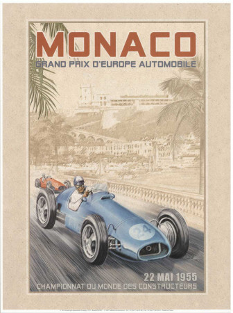 Grand Prix Automobile D'europe, 1955 by Bruno Pozzo Pricing Limited Edition Print image