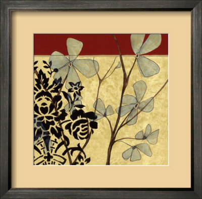 Burgundy Blossom Tapestry Iv by Jennifer Goldberger Pricing Limited Edition Print image