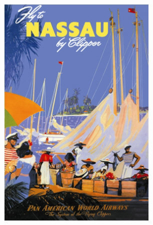 Pan Am, Fly To Nassau By Clipper by M. Von Arenburg Pricing Limited Edition Print image