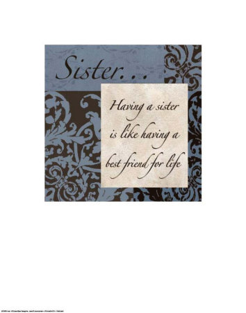 Words To Live By: Sister by Marilu Windvand Pricing Limited Edition Print image