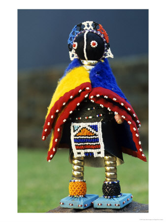 Ndebele Doll, Mpumalanga, South Africa by Roger De La Harpe Pricing Limited Edition Print image