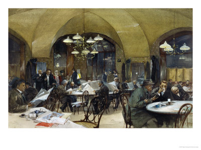 The Cafe Griensteidl by Diego Velázquez Pricing Limited Edition Print image