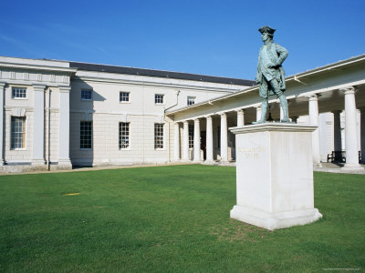 Statue Of Captain James Cook, National Maritime Museum, Greenwich, London, England by Brigitte Bott Pricing Limited Edition Print image