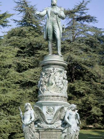 Statue Of Maximilian Of Hapsburg, Riv D. Barcola, Friuli-Venetia-Giulia, Italy by Brigitte Bott Pricing Limited Edition Print image