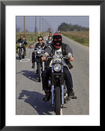 Hell's Angels Riding Motorcycles On Road by Bill Ray Pricing Limited Edition Print image