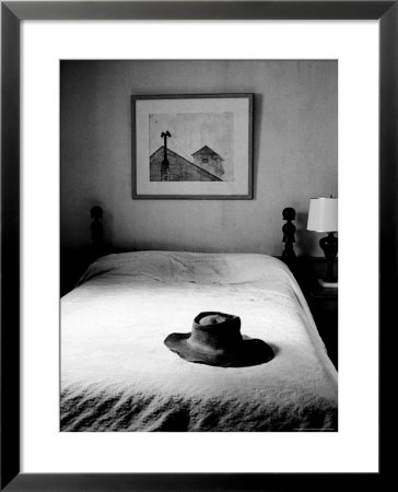 Hat Belonging To Painter Andrew Wyeth On Top Of Bed At Home by Alfred Eisenstaedt Pricing Limited Edition Print image
