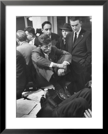 John F. Kennedy On Election Night by Yale Joel Pricing Limited Edition Print image