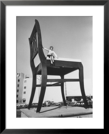 19 Ft. Chair Being Used As An Advertising Stunt by Ed Clark Pricing Limited Edition Print image