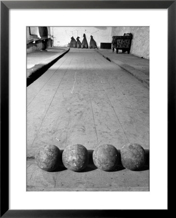 View Showing The Skittle Alley At The Methuen Arms, Corsham by Hans Wild Pricing Limited Edition Print image