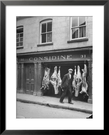 View Of A Butcher's Shop In Ennis by Hans Wild Pricing Limited Edition Print image