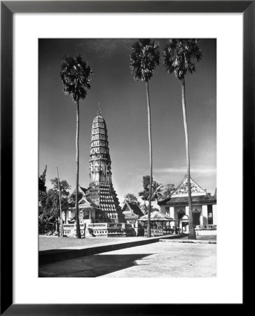 Temple Of The Pip Surrounded By Three Sugar Palms by Dmitri Kessel Pricing Limited Edition Print image