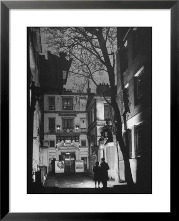 People Looking At The Exterior View Of The Grand Guignol Theater by Hans Wild Pricing Limited Edition Print image