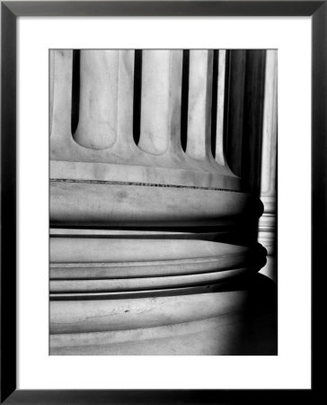 Close-Up Of Marble Base Of Enormous Column In The Supreme Court Building by Walker Evans Pricing Limited Edition Print image