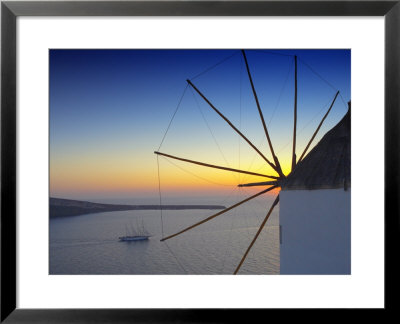 Sunset In Oia, Santorini, Cyclades, Greek Islands, Greece, Europe by Papadopoulos Sakis Pricing Limited Edition Print image