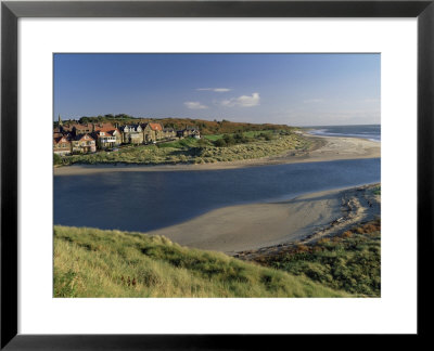 Village Of Alnmouth With River Aln Flowing Into The North Sea, Near Alnwick, England by Lee Frost Pricing Limited Edition Print image