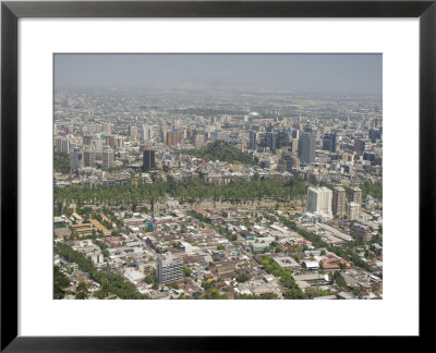 View From Cerro San Cristobal, Santiago, Chile, South America by Michael Snell Pricing Limited Edition Print image