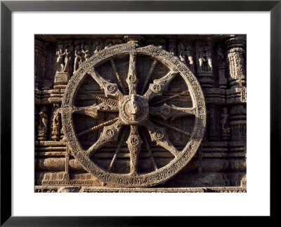 Carved Chariot Wheel, Sun Temple Dedicated To The Hindu Sun God Surya, Konarak, Orissa State by John Henry Claude Wilson Pricing Limited Edition Print image