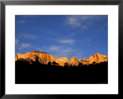 Sunrise On The West Temple And Towers Of The Virgin, Zion National Park, Utah, Usa by Diane Johnson Pricing Limited Edition Print image