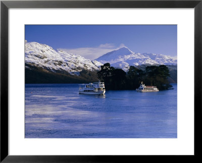 Loch Lomond In Winter, Argyll And Bute, Scotland, Uk, Europe by Gavin Hellier Pricing Limited Edition Print image