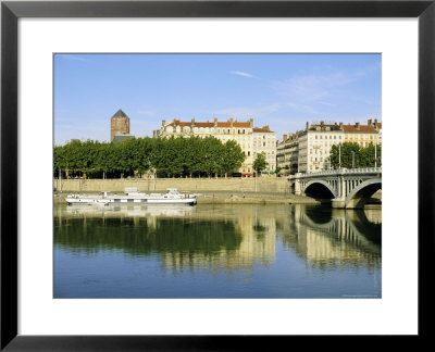 Quai Victor Augagneur On River Rhone, Lyon, Rhone Valley, France, Europe by David Hughes Pricing Limited Edition Print image