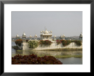 View Of Pavilion In Lake, Udai Vilas Palace, Dungarpur, Rajasthan, India by Robert Harding Pricing Limited Edition Print image
