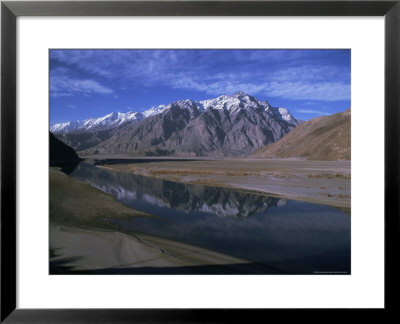 Indus River At Skardu Looking Downstream, Mount Marshakala, 5150M, Baltistan, Pakistan by Ursula Gahwiler Pricing Limited Edition Print image