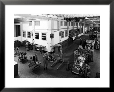 Workers Assembling Car Motors In The Ferrari Factory by A. Villani Pricing Limited Edition Print image