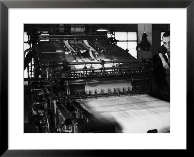 Rotary Press In The Newspaper Printing Facility Of The Daily Il Resto Del Carlino Of Bologna by A. Villani Pricing Limited Edition Print image