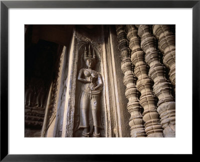 Apsaras Or Heavenly Nymphs Adorning Angkor Wat, Angkor, Cambodia by Glenn Beanland Pricing Limited Edition Print image